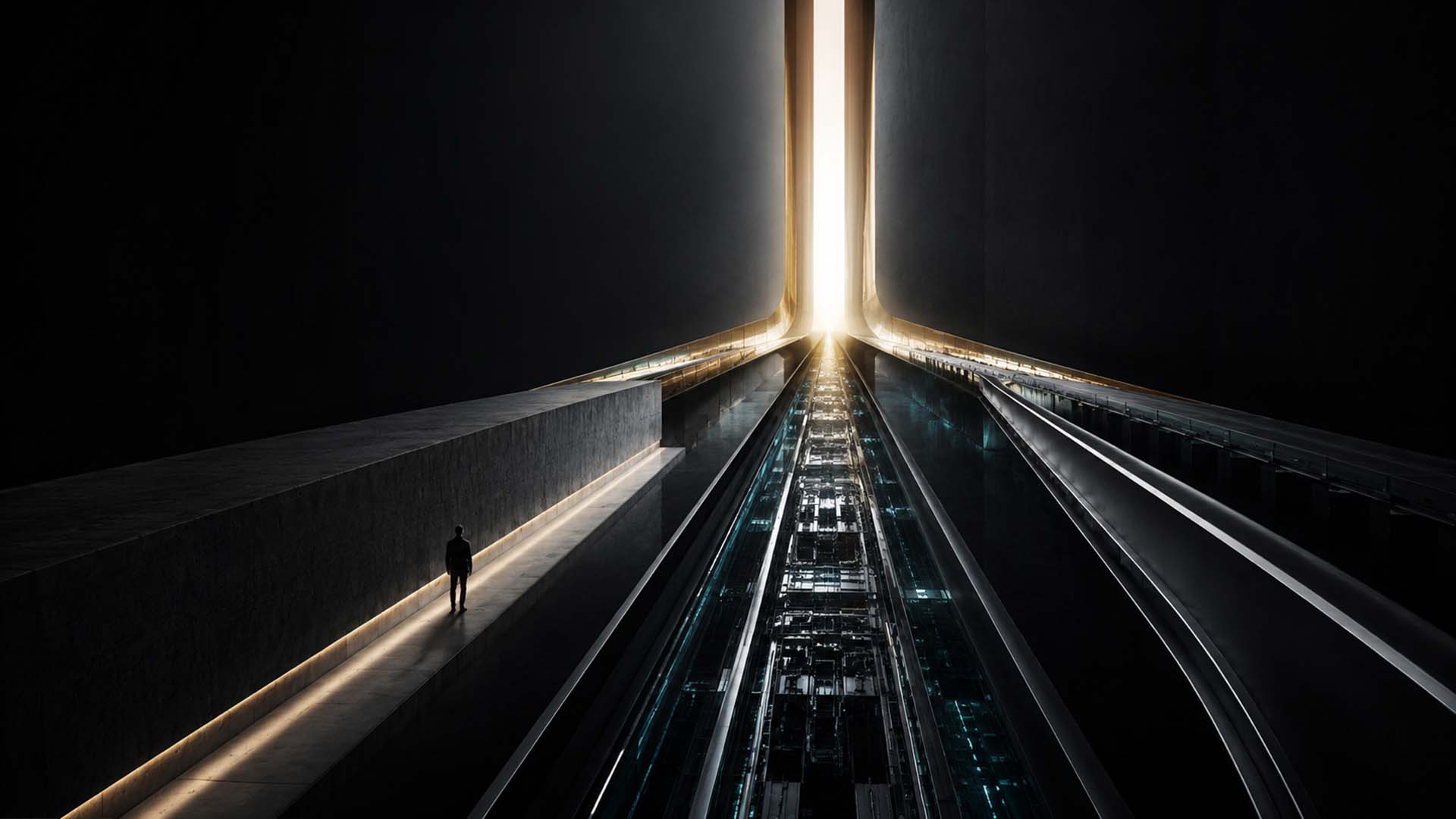 Article 7 SpaceX Falcon Heavy- When Founder, Enterprise and Event Converge Abstract architectural representation of separate human, technological and event pathways converging at a single breakthrough moment. SpaceX Falcon Heavy - Elon Musk